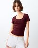 MANGO TEEN MANGO TEEN Low Rise Fray Denim Shorts - 4