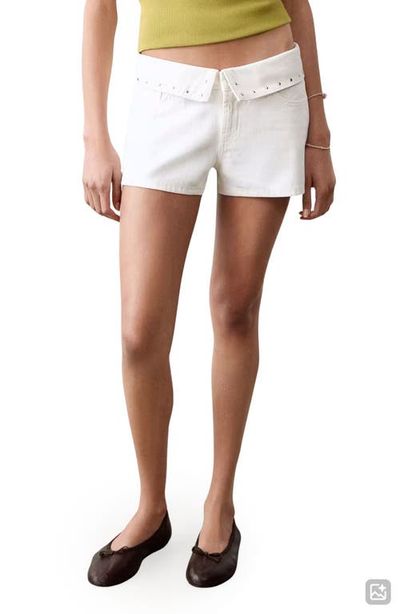 MANGO TEEN MANGO TEEN Low Rise Stud Denim Shorts