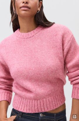 MANGO TEEN MANGO TEEN Marled Crewneck Sweater