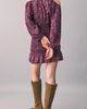MANGO TEEN MANGO TEEN Metallic Cold Shoulder Long Sleeve Dress - 2