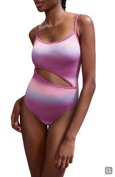 MANGO TEEN MANGO TEEN Metallic Cutout One-Piece Swimsuit