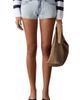 MANGO TEEN MANGO TEEN Micro Fit Low Rise Denim Shorts - 1