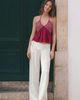 MANGO TEEN MANGO TEEN Mixed Media Cotton Crochet Halter Top - 2