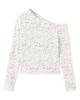 MANGO TEEN MANGO TEEN One-Shoulder Ruched Long Sleeve Top - 4