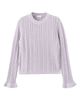 MANGO TEEN MANGO TEEN Open Stitch Ruffle Cuff Cotton Sweater - 3
