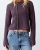 MANGO TEEN MANGO TEEN Openwork Crop Cotton Sweater - 1