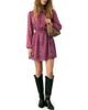 MANGO TEEN MANGO TEEN Paisley Cutout Long Sleeve Dress - 1