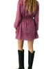 MANGO TEEN MANGO TEEN Paisley Cutout Long Sleeve Dress - 2
