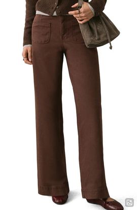 MANGO TEEN MANGO TEEN Patch Pocket Wide Leg Jeans