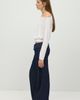 MANGO TEEN MANGO TEEN Pinstripe Low Waist Wide Leg Jeans - 4