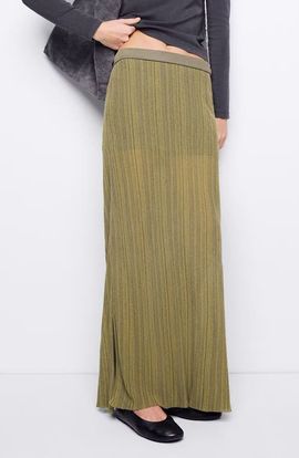 MANGO TEEN MANGO TEEN Pleated Knit Maxi Skirt