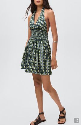 MANGO TEEN MANGO TEEN Print Halter Dress