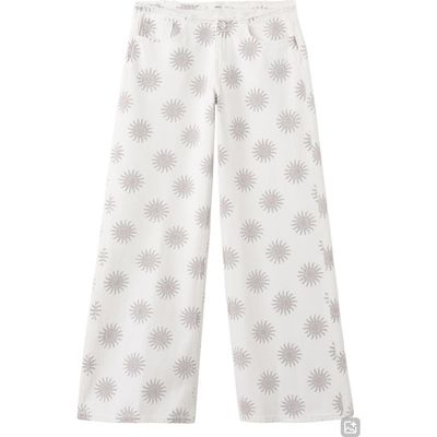 MANGO TEEN MANGO TEEN Print Low Rise Wide Leg Jeans