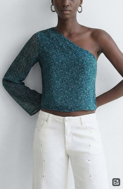 MANGO TEEN MANGO TEEN Print One-Shoulder Top