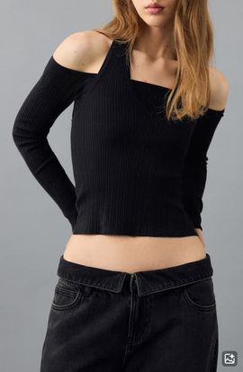 MANGO TEEN MANGO TEEN Rib Halter Top