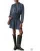 MANGO TEEN MANGO TEEN Ruffle Smocked Waist Long Sleeve Dress - 1