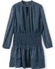 MANGO TEEN MANGO TEEN Ruffle Smocked Waist Long Sleeve Dress - 4