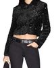 MANGO TEEN MANGO TEEN Sequin Embellished Crop Blazer - 1