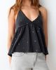 MANGO TEEN MANGO TEEN Sequin Embroidered Cotton Halter Top - 1