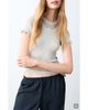 MANGO TEEN MANGO TEEN Short Sleeve Rib Top - 1