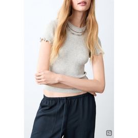 MANGO TEEN MANGO TEEN Short Sleeve Rib Top