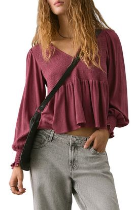 MANGO TEEN MANGO TEEN Smocked Flowy Top