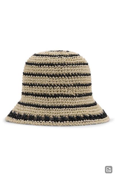 MANGO TEEN MANGO TEEN Stripe Straw Bucket Hat