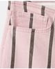 MANGO TEEN MANGO TEEN Striped Low Waist Wide Leg Jeans - 4