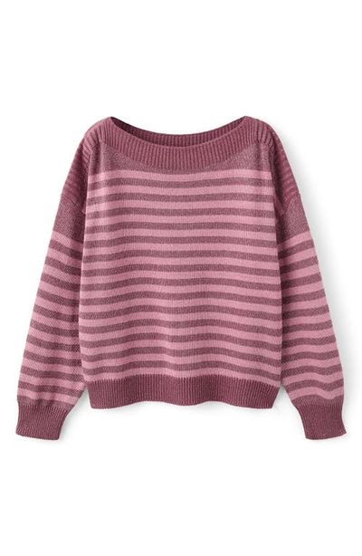 MANGO TEEN MANGO TEEN Striped Metallic Sweater