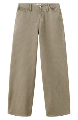 MANGO TEEN MANGO TEEN Striped Wide Leg Jeans