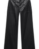 MANGO TEEN MANGO TEEN Studded Faux Leather Wide Leg Pants - 4