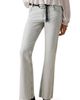 MANGO TEEN MANGO TEEN Studded Raw Hem Mid Rise Crop Flare Jeans - 1