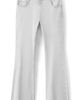 MANGO TEEN MANGO TEEN Studded Raw Hem Mid Rise Crop Flare Jeans - 4