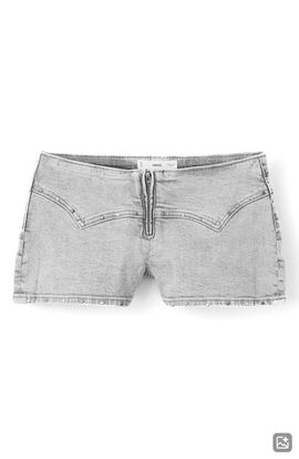 MANGO TEEN MANGO TEEN Studded Zip Denim Shorts