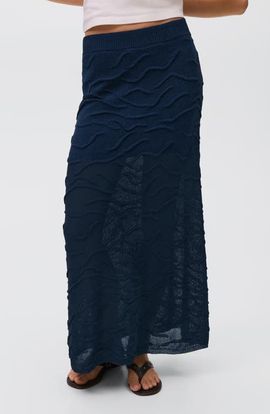 MANGO TEEN MANGO TEEN Texture Maxi Sweater Skirt