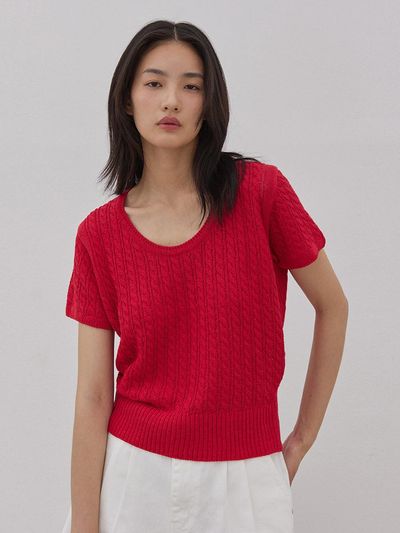 MangoManyPlease CABLE HALF KNIT (3colors)