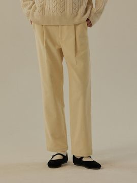 MangoManyPlease CORDUROY PINTUCK PANTS (2colors)