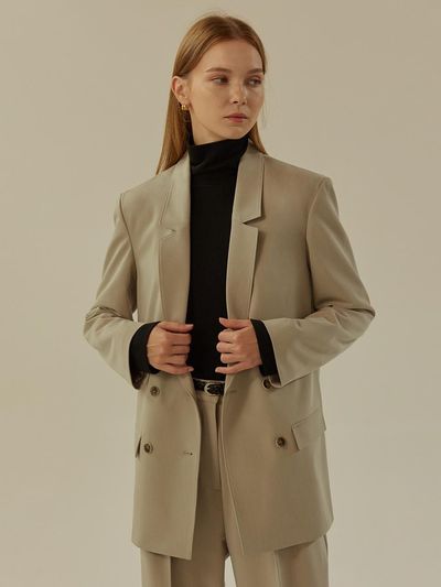 MangoManyPlease GANET DOUBLE JACKET (2colors)