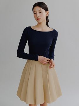 MangoManyPlease KIKO FLARE MINI SKIRT [BEIGE]