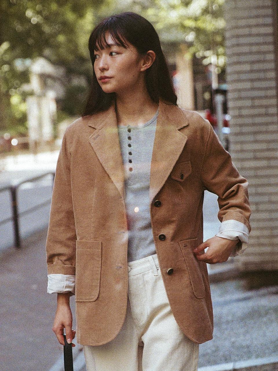 MangoManyPlease LEAF CORDUROY JACKET (2colors)
