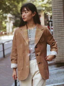 MangoManyPlease LEAF CORDUROY JACKET (2colors)