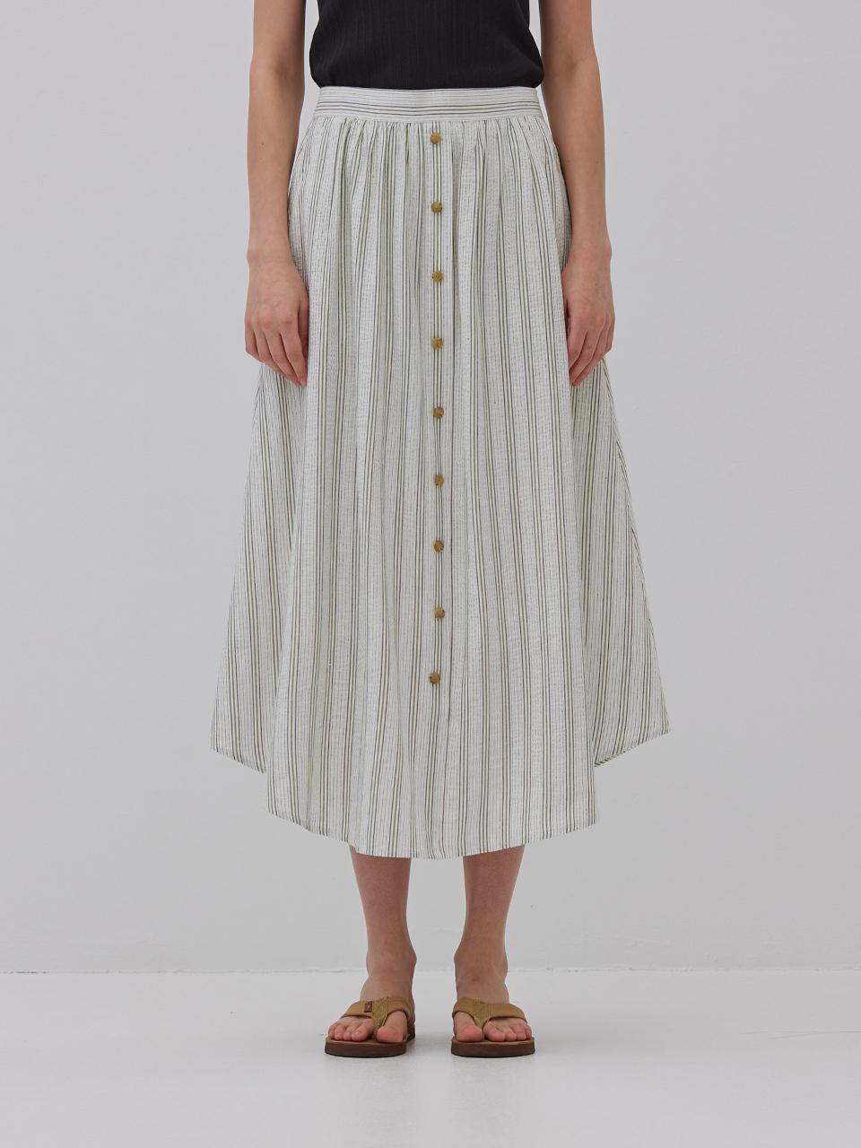 MangoManyPlease LUNA STRIPE SKIRT (2colors)