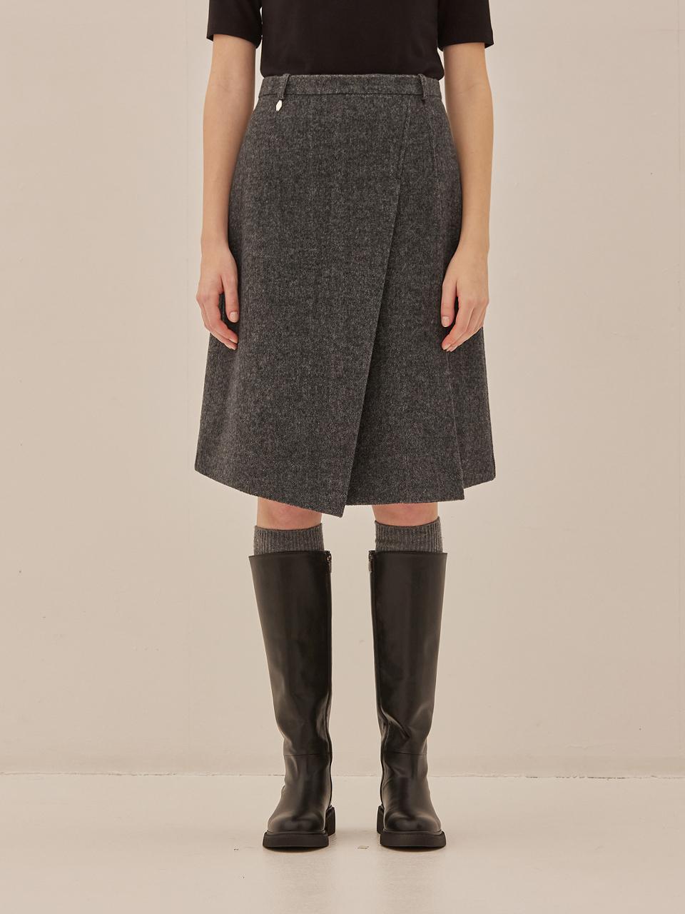 MangoManyPlease MELLIN WOOL SKIRT (2colors)