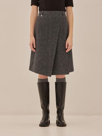 MangoManyPlease MELLIN WOOL SKIRT (2colors)