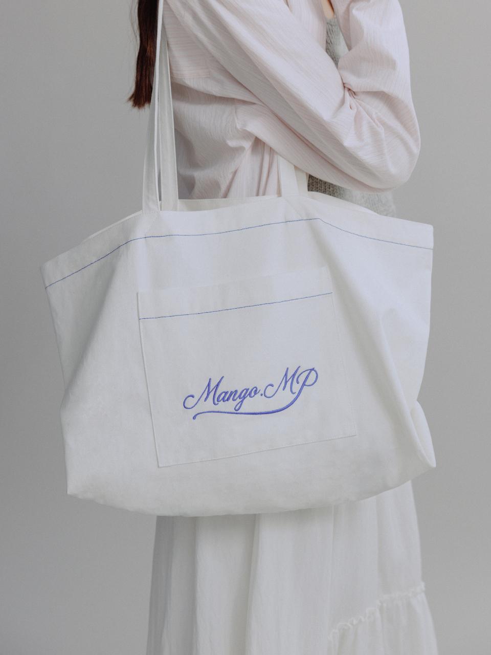 MangoManyPlease MP COTTON BAG [WHITE]