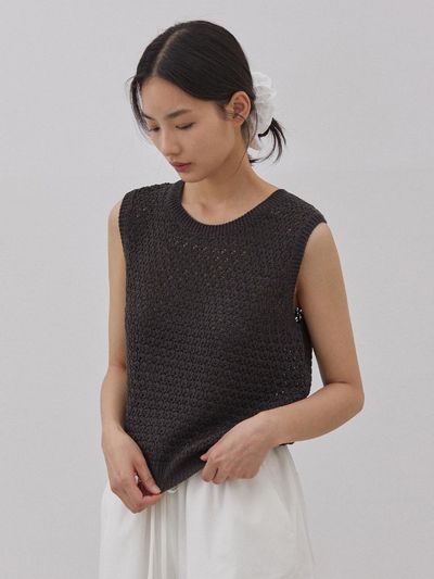 MangoManyPlease NUST KNIT SLEEVELESS (3colors)