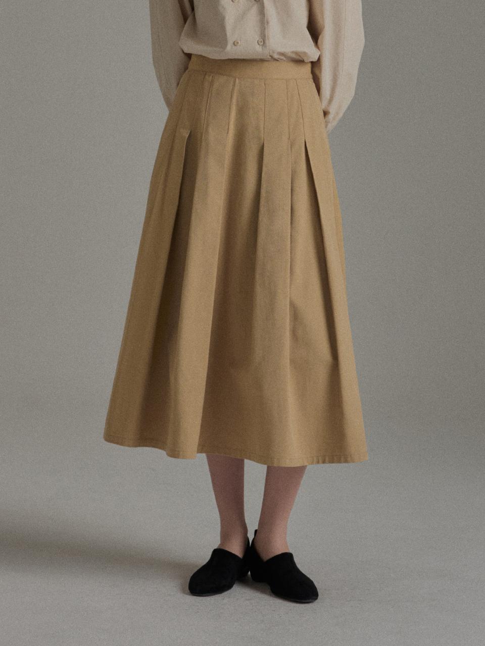 MangoManyPlease ORI PINTUCK SKIRT (2colors)