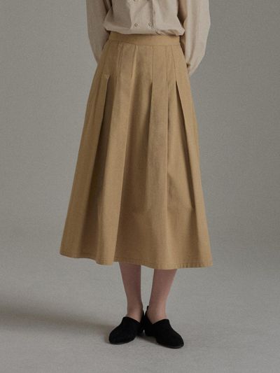 MangoManyPlease ORI PINTUCK SKIRT (2colors)