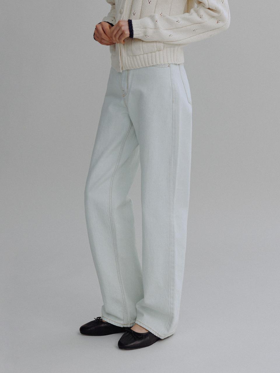 MangoManyPlease RUBY STRAIGHT JEANS [LIGHT BLUE]