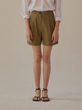 MangoManyPlease SAND PINTUCK SHORTS (2colors)